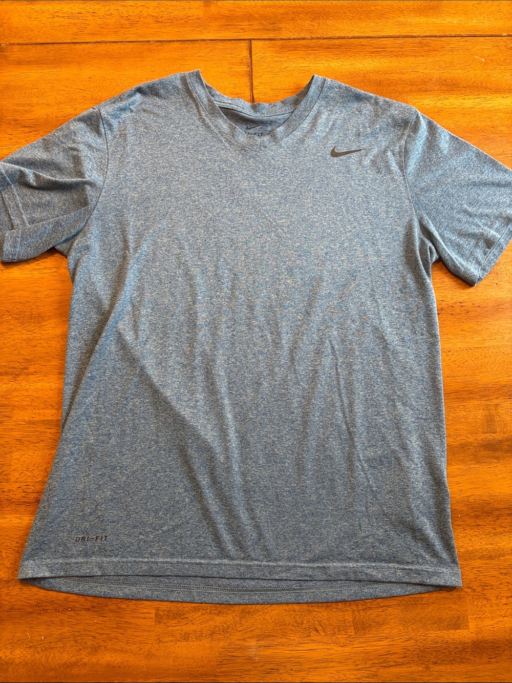 Nike Heathered Blue Short Sleeve Performance Tee